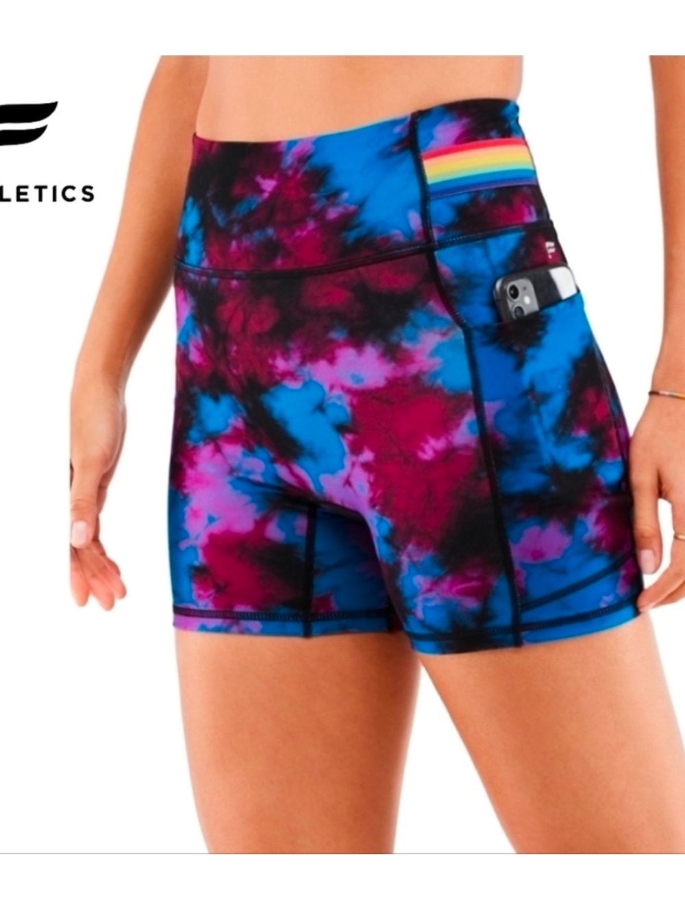 Fabletics High Waisted Motion 365 Shorts Womens Side Pocket Pull On XL